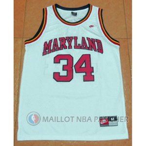 Maillot Bias Maryland University #34 Blanc