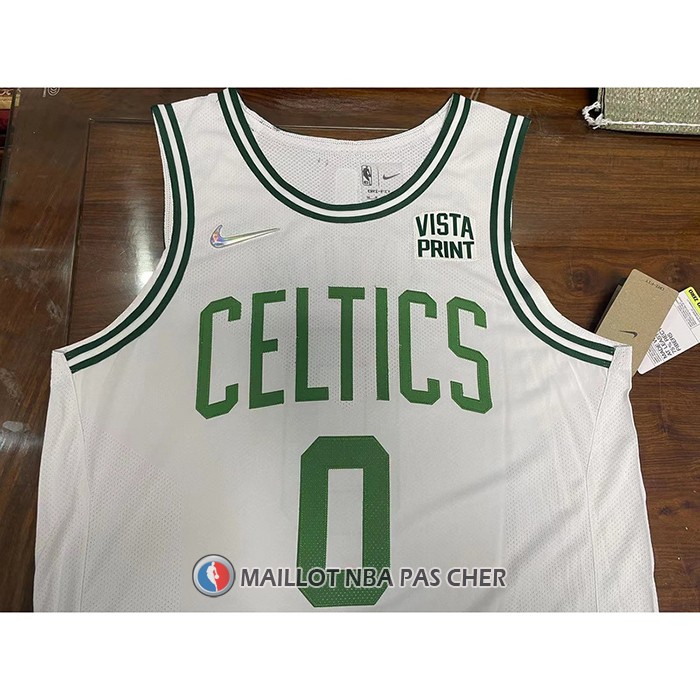 Maillot Boston Celtics Jayson Tatum NO 0 Association Authentique Blanc