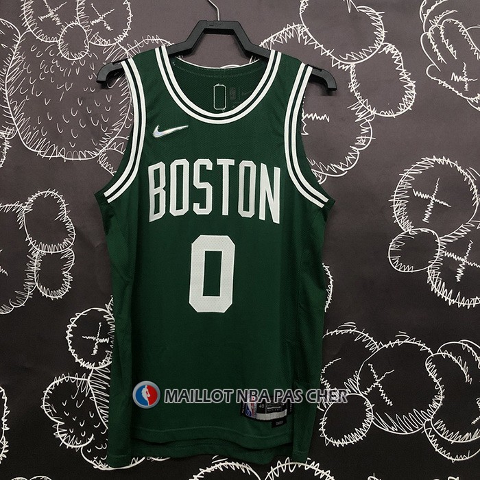 Maillot Boston Celtics Jayson Tatum NO 0 Icon Authentique Vert
