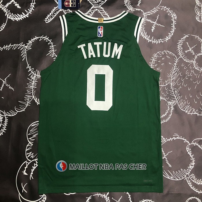 Maillot Boston Celtics Jayson Tatum NO 0 Icon Authentique Vert