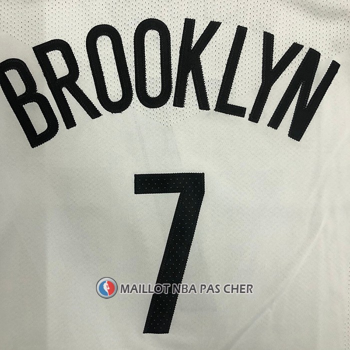 Maillot Brooklyn Nets Kevin Durant NO 7 Association Authentique Blanc