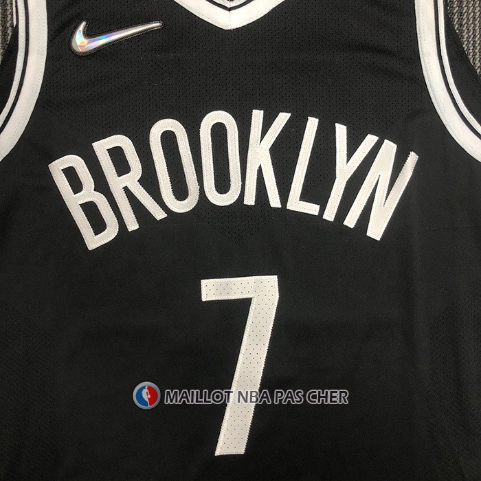 Maillot Brooklyn Nets Kevin Durant NO 7 Icon Authentique Noir