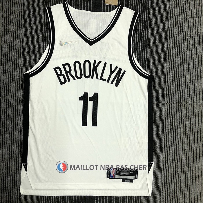 Maillot Brooklyn Nets Kyrie Irving NO 11 Association Authentique Blanc