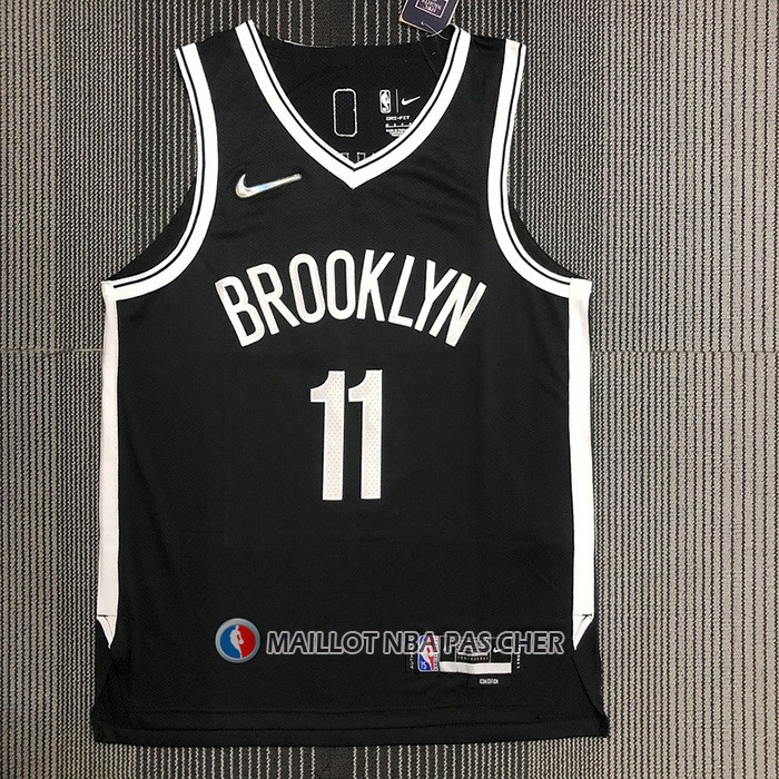 Maillot Brooklyn Nets Kyrie Irving NO 11 Icon Authentique Noir