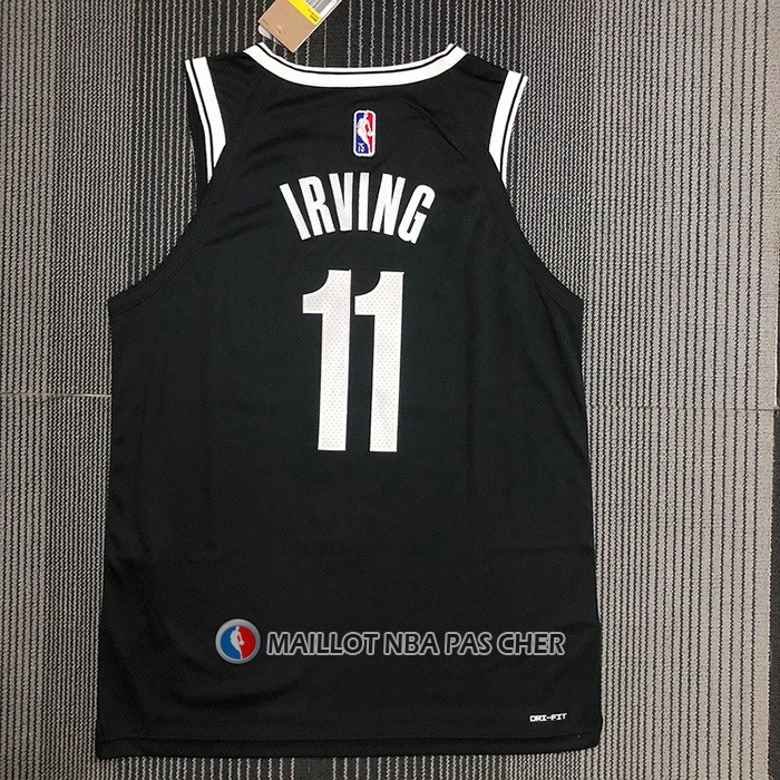 Maillot Brooklyn Nets Kyrie Irving NO 11 Icon Authentique Noir