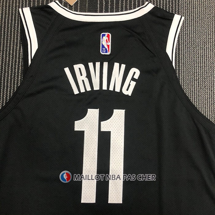 Maillot Brooklyn Nets Kyrie Irving NO 11 Icon Authentique Noir