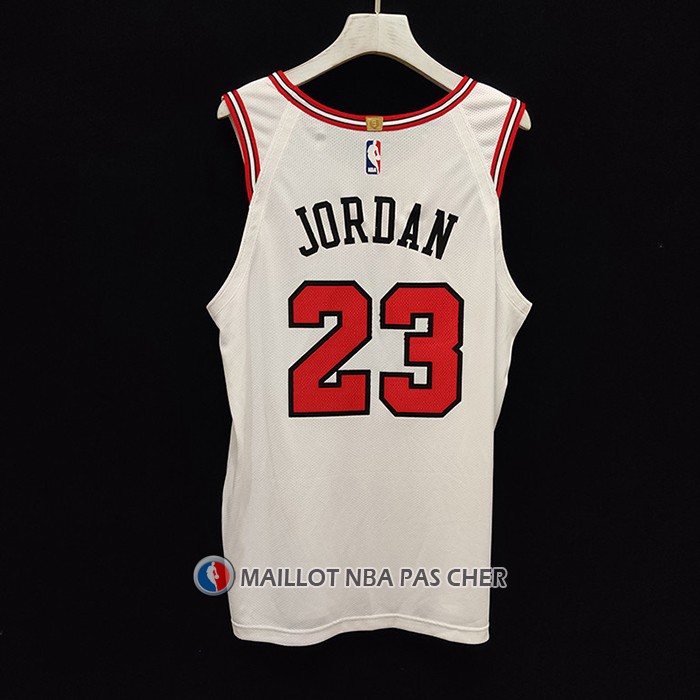 Maillot Chicago Bulls Michael Jordan NO 23 Association Authentique Blanc