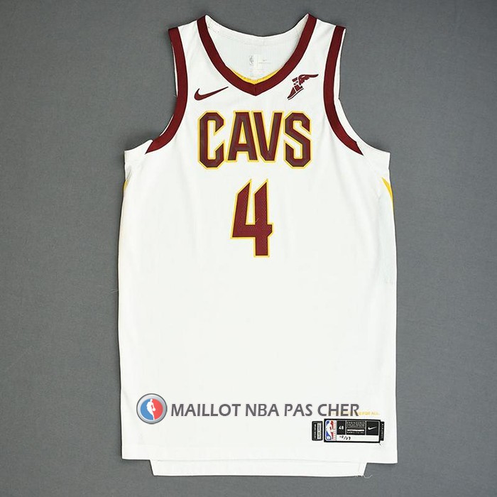 Maillot Cleveland Cavaliers Kevin Porter JR. NO 4 Association Authentique Blanc