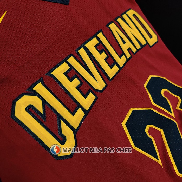Maillot Cleveland Cavaliers LeBron James NO 23 Icon Authentique Rouge
