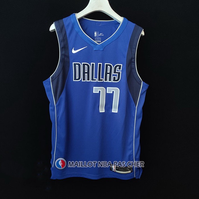 Maillot Dallas Mavericks Luka Doncic NO 77 Icon Authentique Bleu