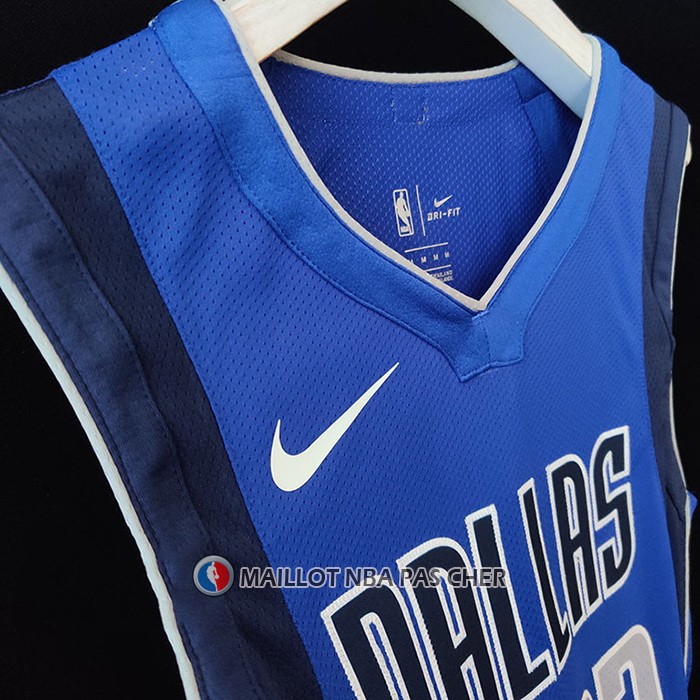 Maillot Dallas Mavericks Luka Doncic NO 77 Icon Authentique Bleu