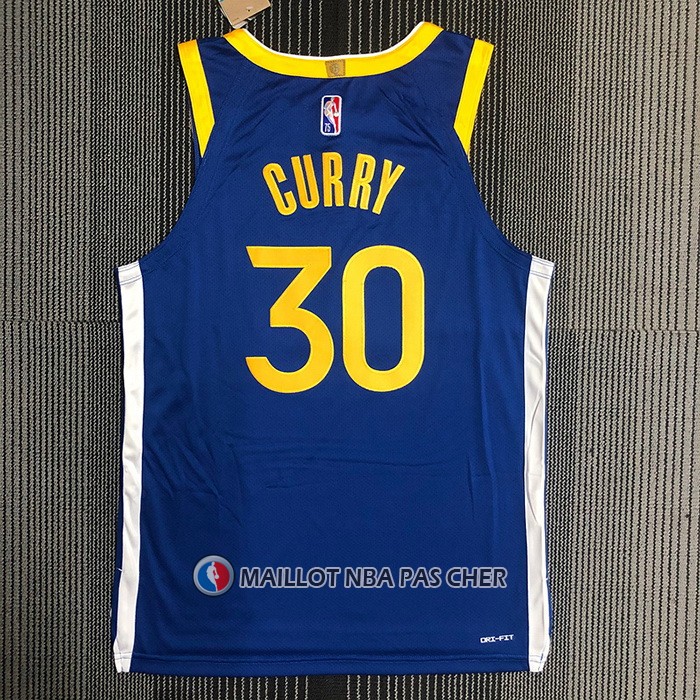 Maillot Golden State Warriors Stephen Curry NO 30 Icon Authentique Bleu