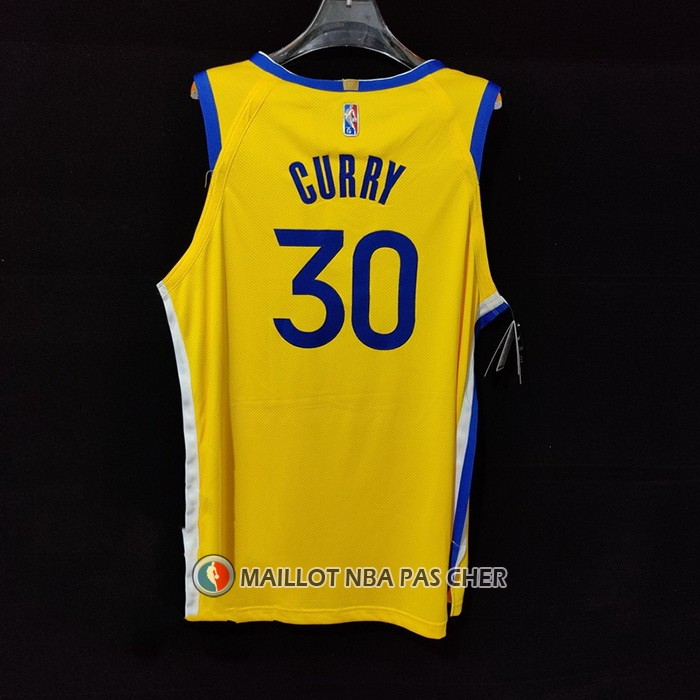 Maillot Golden State Warriors Stephen Curry NO 30 Statement Authentique 2022 Or