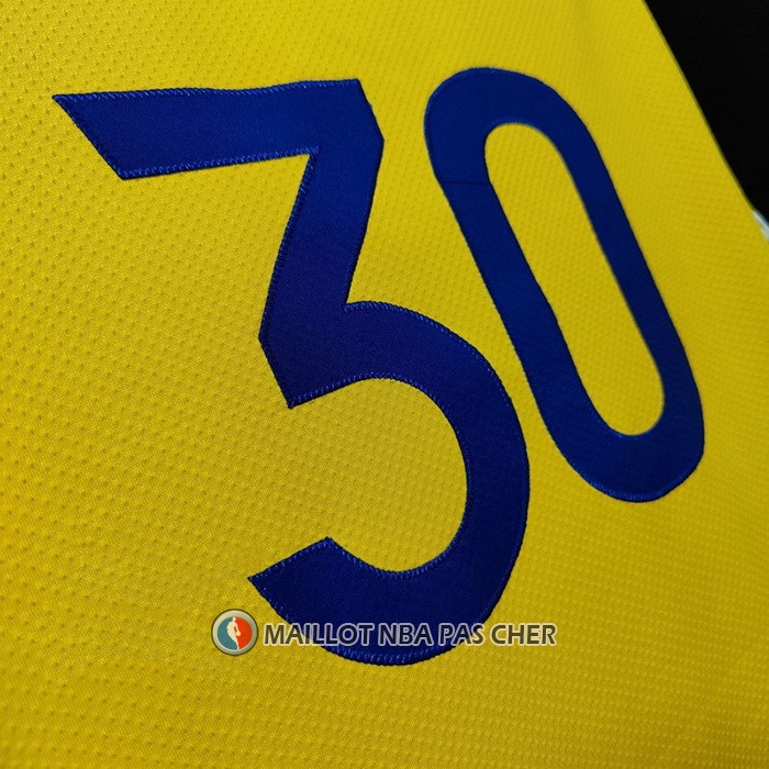 Maillot Golden State Warriors Stephen Curry NO 30 Statement Authentique 2022 Or