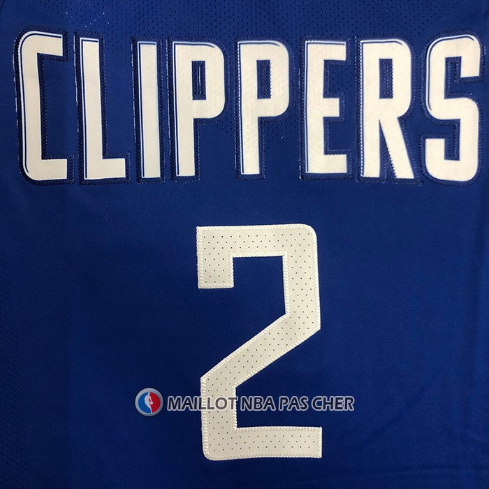 Maillot Los Angeles Clippers Kawhi Leonard NO 2 Icon 2020-21 Authentique Bleu