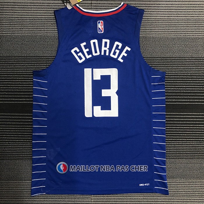 Maillot Los Angeles Clippers Paul George NO 13 Icon 2020-21 Authentique Bleu