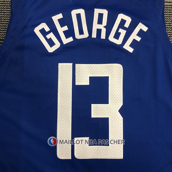 Maillot Los Angeles Clippers Paul George NO 13 Icon 2020-21 Authentique Bleu