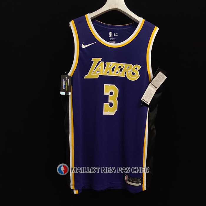Maillot Los Angeles Lakers Anthony Davis NO 3 Statement Authentique Volet