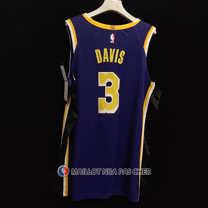 Maillot Los Angeles Lakers Anthony Davis NO 3 Statement Authentique Volet