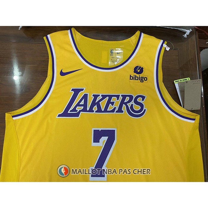Maillot Los Angeles Lakers Carmelo Anthony NO 7 Icon Authentique Jaune