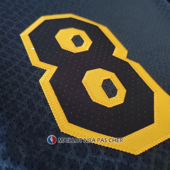 Maillot Los Angeles Lakers Kobe Bryant NO 8 Black Mamba Authentique Noir