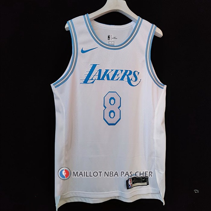 Maillot Los Angeles Lakers Kobe Bryant NO 8 Ville Authentique 2020-21 Blanc