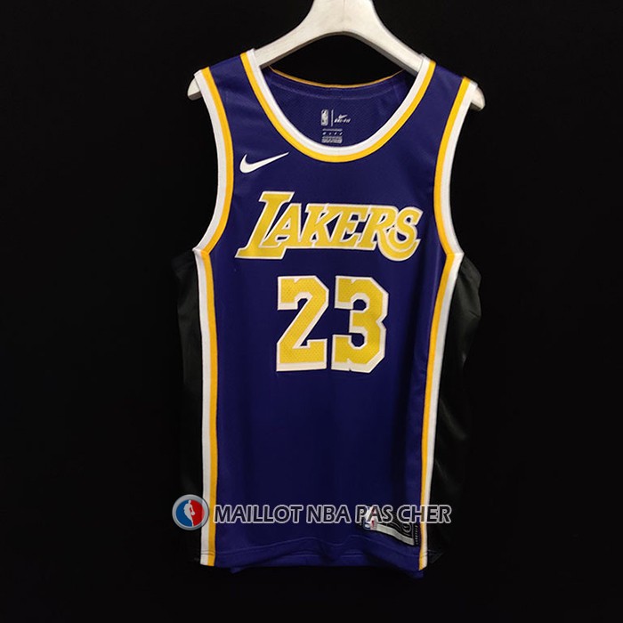Maillot Los Angeles Lakers LeBron James NO 23 Statement Authentique Volet