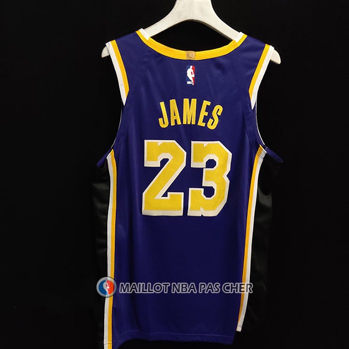 Maillot Los Angeles Lakers LeBron James NO 23 Statement Authentique Volet