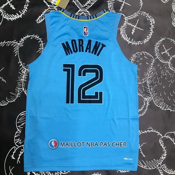 Maillot Memphis Grizzlies Ja Morant NO 12 Statement Authentique 2021-22 Bleu