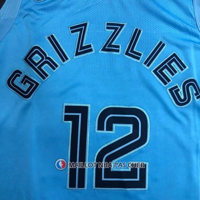 Maillot Memphis Grizzlies Ja Morant NO 12 Statement Authentique 2021-22 Bleu