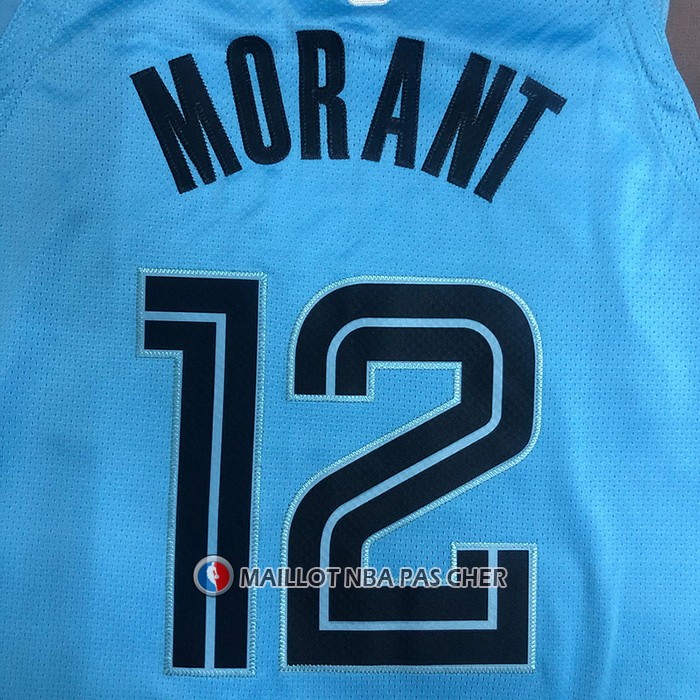 Maillot Memphis Grizzlies Ja Morant NO 12 Statement Authentique 2021-22 Bleu