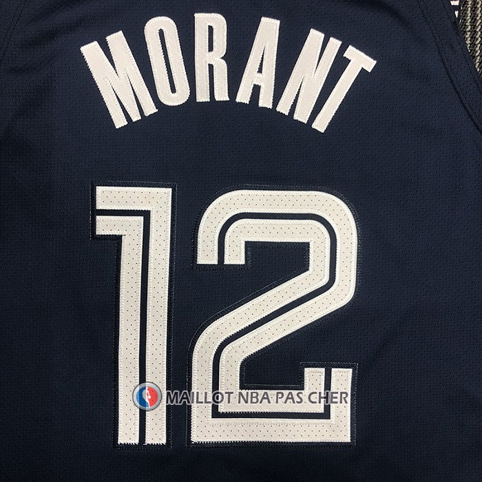 Maillot Memphis Grizzlies Ja Morant NO 12 Ville 2021-22 Authentique Bleu