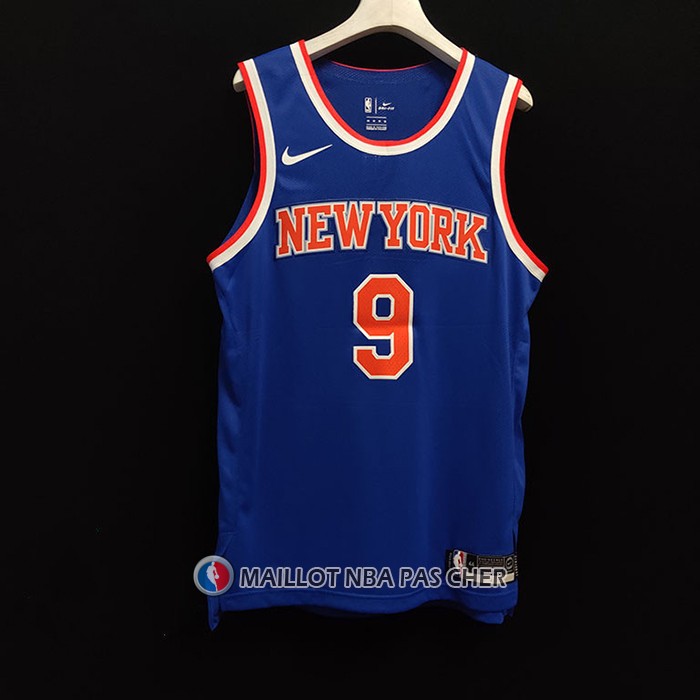 Maillot New York Knicks Rj Barrett NO 9 Icon Authentique Bleu