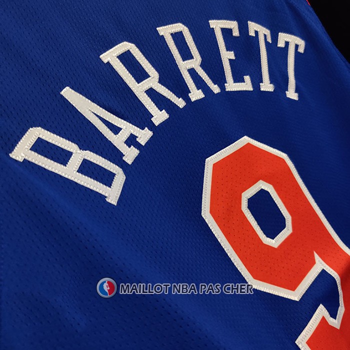 Maillot New York Knicks Rj Barrett NO 9 Icon Authentique Bleu