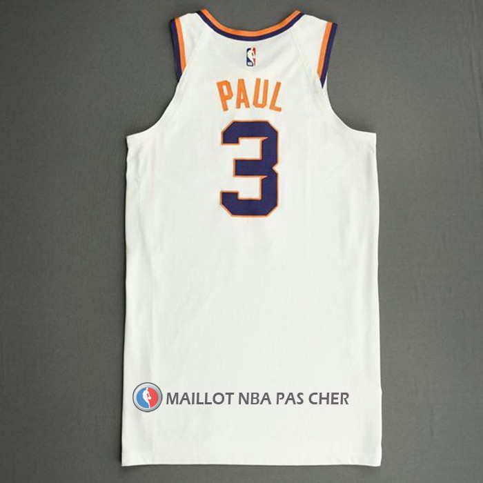 Maillot Phoenix Suns Chris Paul NO 3 Association Authentique 2021 Blanc