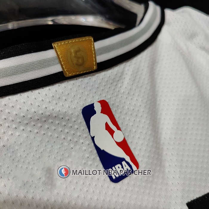 Maillot San Antonio Spurs Dejounte Murray NO 5 Association Authentique Blanc
