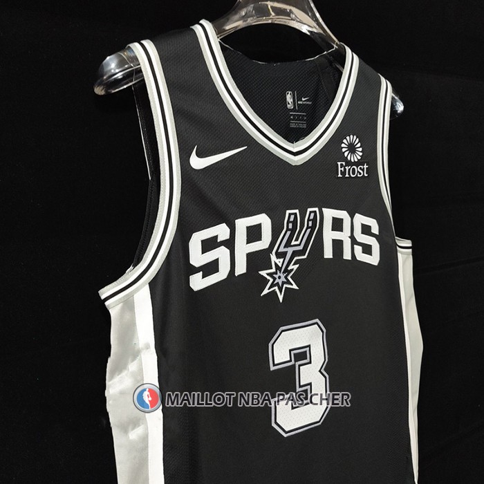Maillot San Antonio Spurs Keldon Johnson NO 3 Icon Authentique Noir