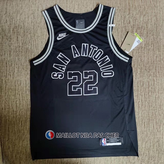 Maillot San Antonio Spurs Malaki Branham NO 22 Classic Authentique 2022-23 Noir