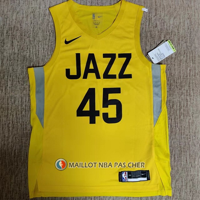 Maillot Utah Jazz Donovan Mitchell NO 45 Icon Authentique 2022-23 Jaune