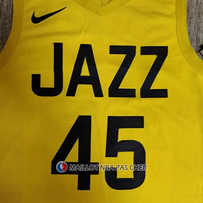Maillot Utah Jazz Donovan Mitchell NO 45 Icon Authentique 2022-23 Jaune