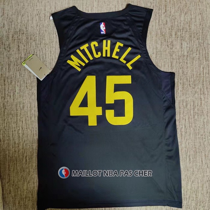Maillot Utah Jazz Donovan Mitchell NO 45 Statement Authentique 2022-23 Noir