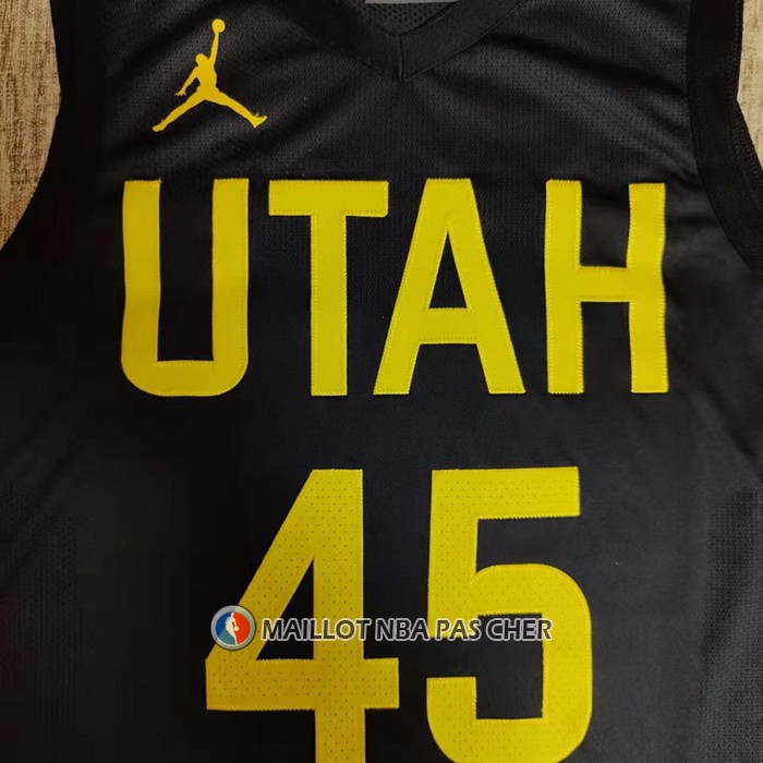 Maillot Utah Jazz Donovan Mitchell NO 45 Statement Authentique 2022-23 Noir