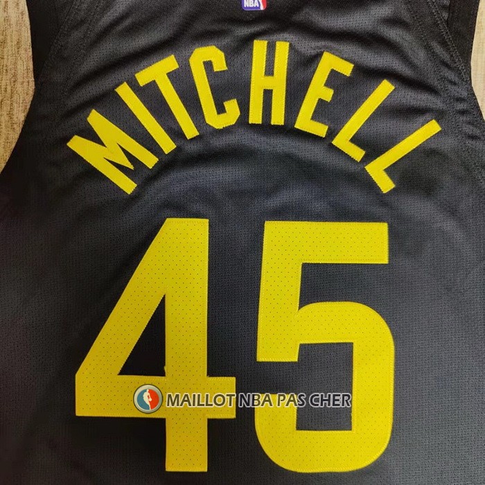 Maillot Utah Jazz Donovan Mitchell NO 45 Statement Authentique 2022-23 Noir