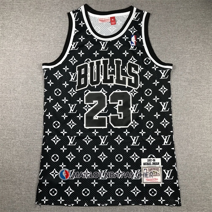 Maillot Chicago Bulls x Lv Michael Jordan Mitchell & Ness 1997-98 Noir