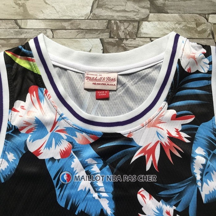 Maillot Orlando Magic Shaquille O'neal No 32 Floral Fashion Noir