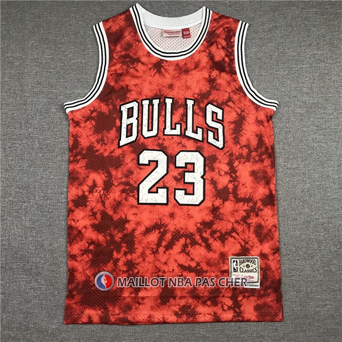 Maillot Chicago Bulls Michael Jordan No 23 Galaxy Rouge