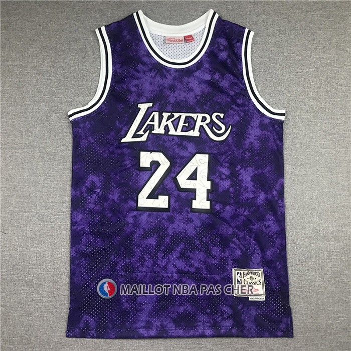 Maillot Los Angeles Laker Kobe Bryant No 24 Galaxy Volet