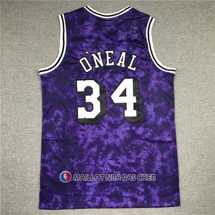 Maillot Los Angeles Laker Shaquille O'neal No 34 Galaxy Volet