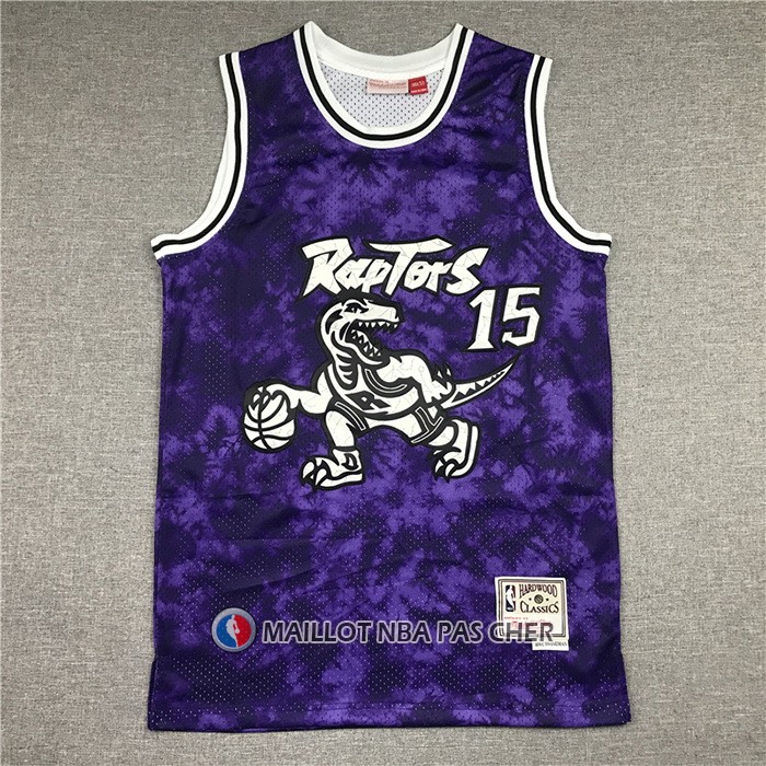 Maillot Tornto Raptors Vince Carter No 15 Galaxy Volet
