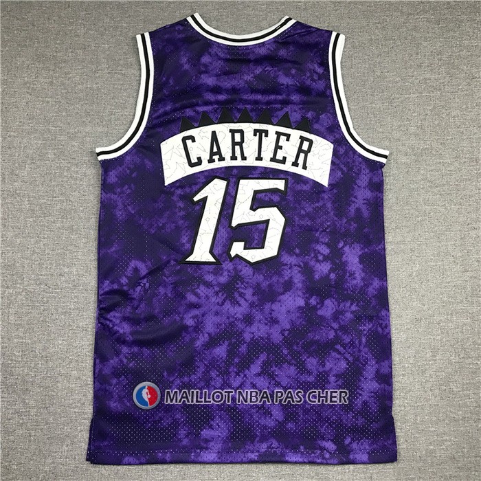 Maillot Tornto Raptors Vince Carter No 15 Galaxy Volet